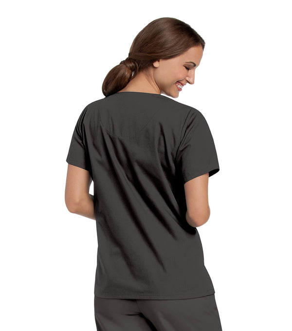 Ladies 4 Pocket V-Neck Scrub Top 2XL-3XL  | TSS Outlet