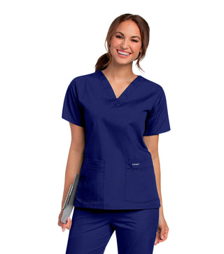 Ladies 4 Pocket V-Neck Scrub Top 2XL-3XL  | TSS Outlet