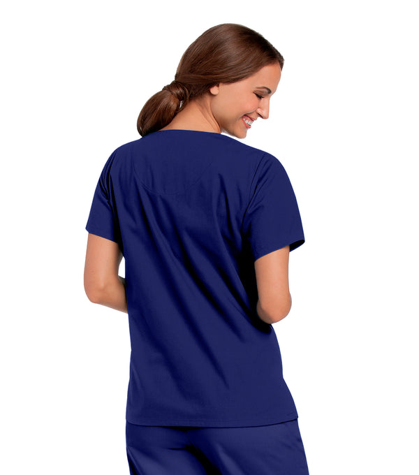 Ladies 4 Pocket V-Neck Scrub Top 2XL-3XL  | TSS Outlet