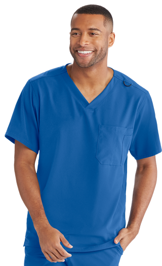 Buy 08-new-royal Men's Structure Scrub Top