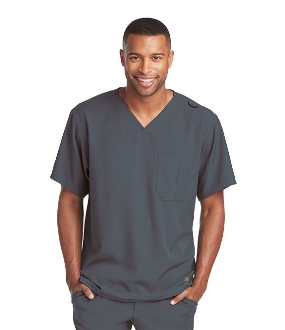 Men's Structure Scrub Top 2XL-5XL