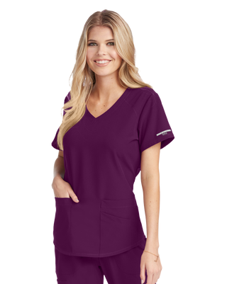 Buy 65-wine Ladies Breeze Scrub Top