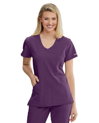 Buy 1277-eggplant Ladies Reliance Scrub Top