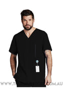 Barco One - Men's Vet Scrub Top 0115 Scrub Top 4 Way Stretch Barco One XS Black 