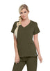 Grey's Anatomy + Stretch Scrub Top 2XL / 312 Olive Ladies Kim Scrub Top 2XL - 5XL