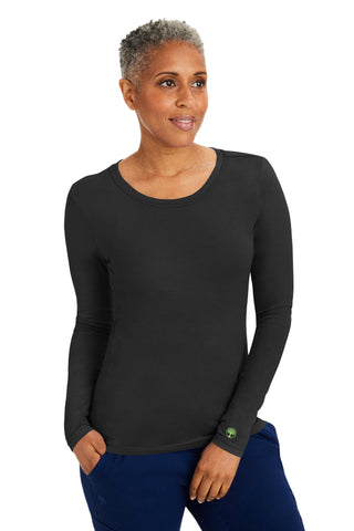 Buy black Ladies Melissa Long Sleeve Under Tee 2X - 3X